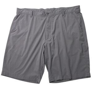 FootJoy Mens 42 Performance Shorts Geometric Pattern Gray Golf 10.5" Inseam